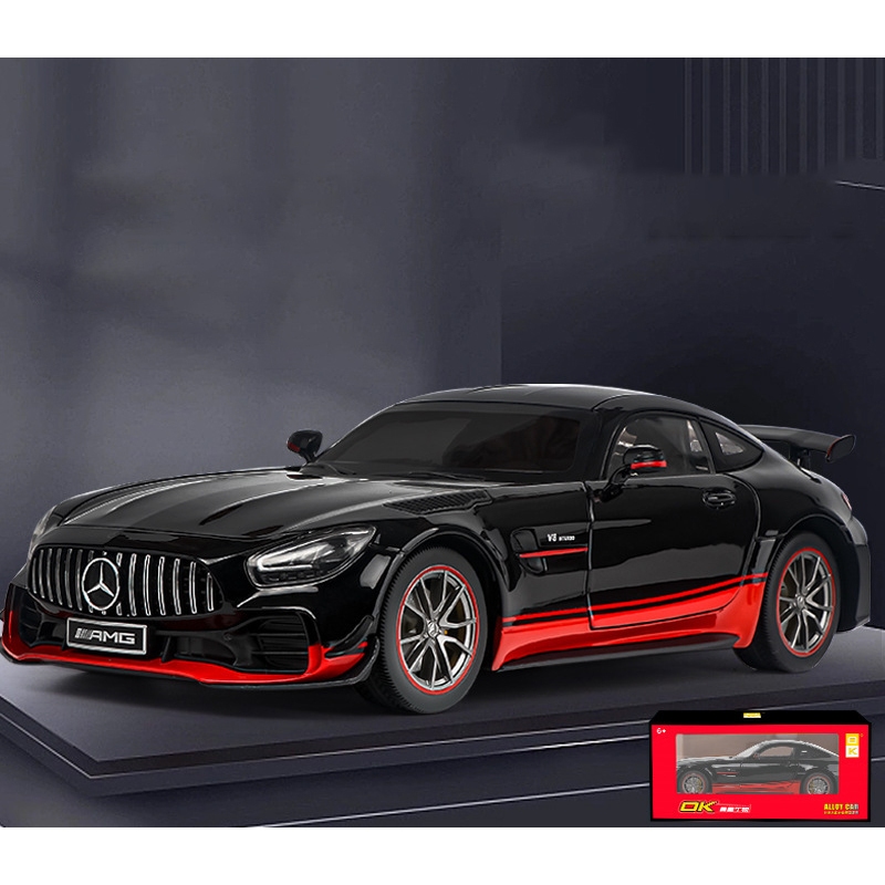 Xe mô hình hợp kim Mercedes-Benz AMG Black Warrior GTR Dark Night Ghost tỷ lệ 1:18 mới