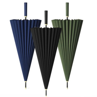 Ô Dù Cán Dài KAW Loại 24 Nan - Dù Che Mưa Che Nắng Vải Chống Thấm Đi Mưa, Ô, Đường kính 120cm .