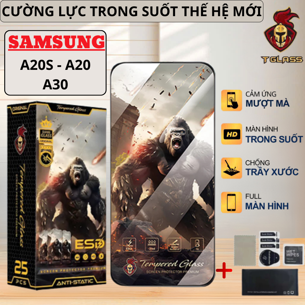 [GIÁ SỐC] Kính cường lực samsung A20 , A30 .A20S màn hình trong suốt , nano siêu mượt .// MIẾNG DÁN 