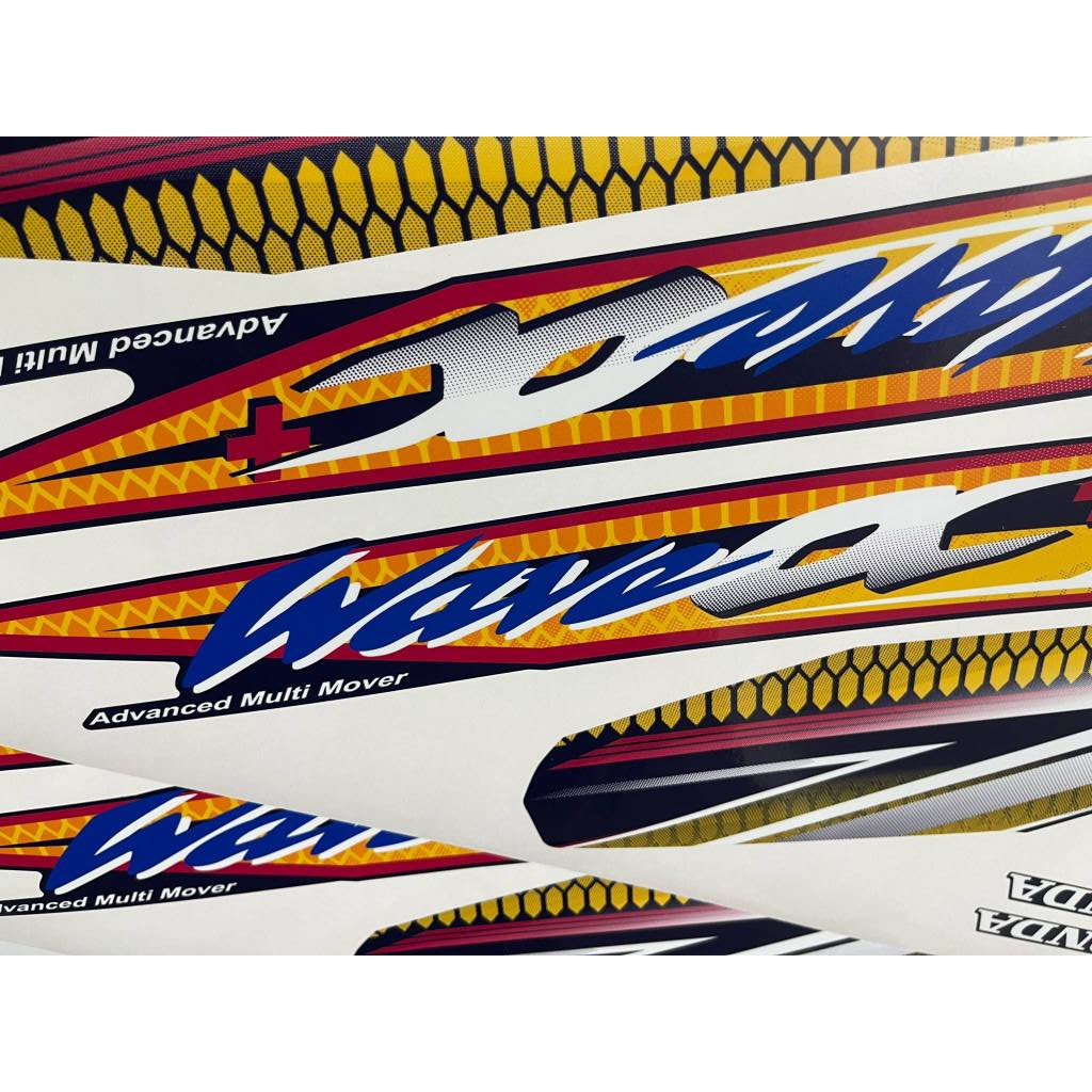 Tem Wave A cộng 2004 xe xanh nhớt cực chuẩn Z.in - giá 1 bộ tem