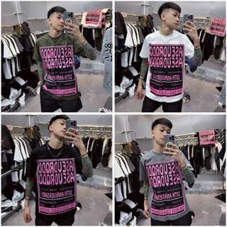 Áo Thun Nam DSQ 428 Nhận Về Chuẩn Chữ Siêu Cấp 4 Màu Đen Trắng Xám Xanh Rêu In Mặt Trước Chất Liệu Cotton