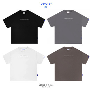(FULL BOX) Áo Thun Boxy Logo "Vstyleofficial" Unisex Nam Nữ Local Brand chữ thêu