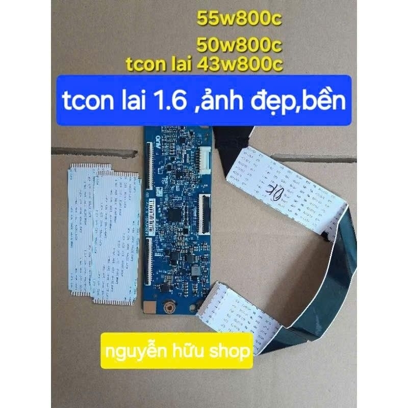 Tcon lai sony 43w800c, tcon zin 43w800c, 50w800c, 55w800c chính hãng (sửa lỗi 5 nháy)