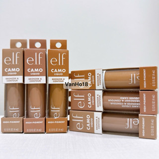  USA_ Tạo khối dạng kem ELF CAMO Liquid Bronzer & Contour 4ml 
