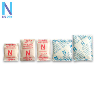  Túi Hút Ẩm Silicagel NU DRY dùng cho thực phẩm quần áo giày dép đóng gói 500 Gram 