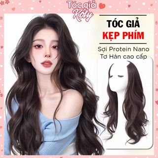 Tóc Giả Kẹp Phím Nửa Đầu Chữ U – Dài 60cm, Thẳng/Xoăn Tự Nhiên Như Tóc Thật