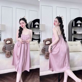  Đầm Ngủ Nữ Sexy Váy Ngủ Sexy lụa Latin cao cấp mềm mại xinh xắn < 70KG 