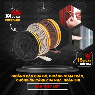 GIoăng D, gioăng dán cửa gỗ, gioăng giảm trấn, chống ồn cánh cửa nhà, chống bụi, ron D cao su cửa gỗ