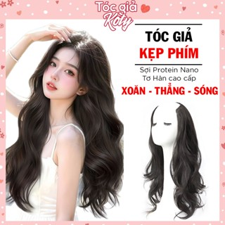 Tóc Giả Nửa Đầu Kẹp Phím Chữ U 60cm – Tóc Xoăn Lơi Hoặc Thẳng Suôn Cho Nữ