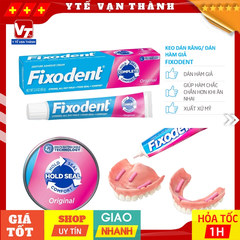 ✅ Keo Dán Răng/ Keo Dán Hàm Giả Fixodent (USA) -VT0311