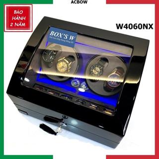 Tủ Đồng Hồ Cơ ACBOW 4 Xoay + 6 Ngăn Tĩnh Lót Nỉ Nhung Có Đèn LED [BH 2 NĂM] - Lên Dây Cót Đồng Tự Động Cao Cấp