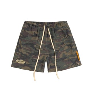   SMAKER  Quần đùi nam kiểu thể thao chất liệu khaki cao cấp-LOGO KHAKI SHORTS IN CAMO 