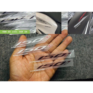 [ 1 CẶP ] TEM SỐ 150i CAO CẤP DÁN ỐP SƯỜN SH