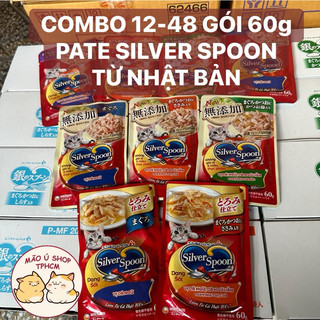   COMBO 12-48 GÓI 60g  PATE SILVER SPOON - CHẤT LƯỢNG TỪ NHẬT BẢN 