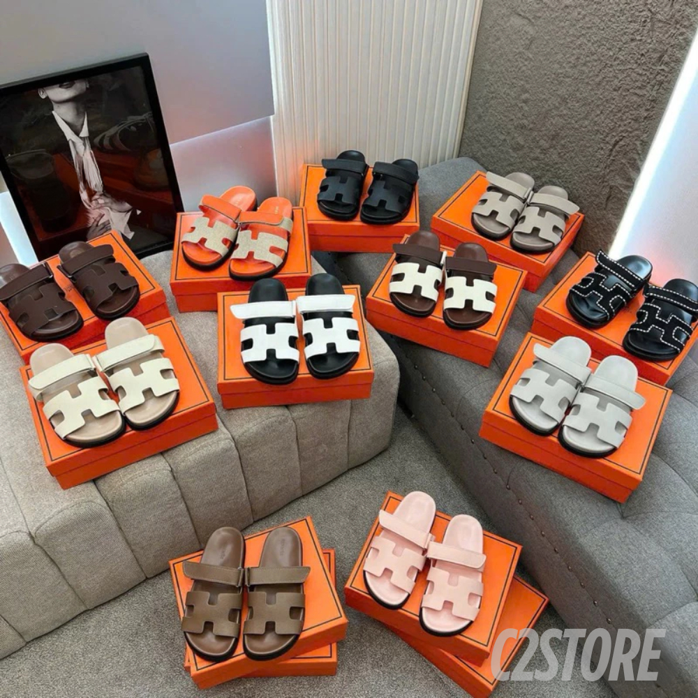 |HÀNG CÓ SẴN| Dép chữ H Nữ Quai Dán Dép lê hm nữ quai ngang đế cao 2,5cm phong cách - C2STORE