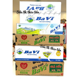  Thùng 48 hộp Lof Ba Vì Sữa Tươi Có Đường 110ml   180ml 