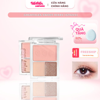 Bảng phấn mắt má hồng 3 màu Gogotales Sweet Diary (GT644) đa năng 11.5g không thấm nước lâu trôi cho người mới bắt đầu