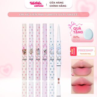   HOT TREND  Son Môi Hai Đầu Kiêm Chì Kẻ Viền Môi Flortte cute sweet Sắc Tố Cao Trang Điểm Cho Nữ 