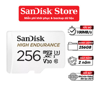  Thẻ nhớ MicroSDXC Sandisk High Endurance 32GB   64GB   128GB 100MB s Bảo hành 2 năm 