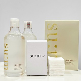 [TẶNG HỘP BÔNG TẨY TRANG SU:M37°] Nước Tẩy Trang Dịu Nhẹ Từ Thiên Nhiên Su:m37° Essential Pure Cleansing Water 400ml