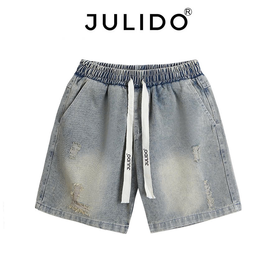 Quần short jean nam chất liệu jean mềm thoáng mát