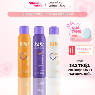 (HOẢ TỐC) Xịt Cố Định Lớp Trang Điểm BABI Vitamin C Giúp Nền Lâu Trôi, Kiểm Soát Dầu Chống Thấm Nước Chống Mồ Hôi