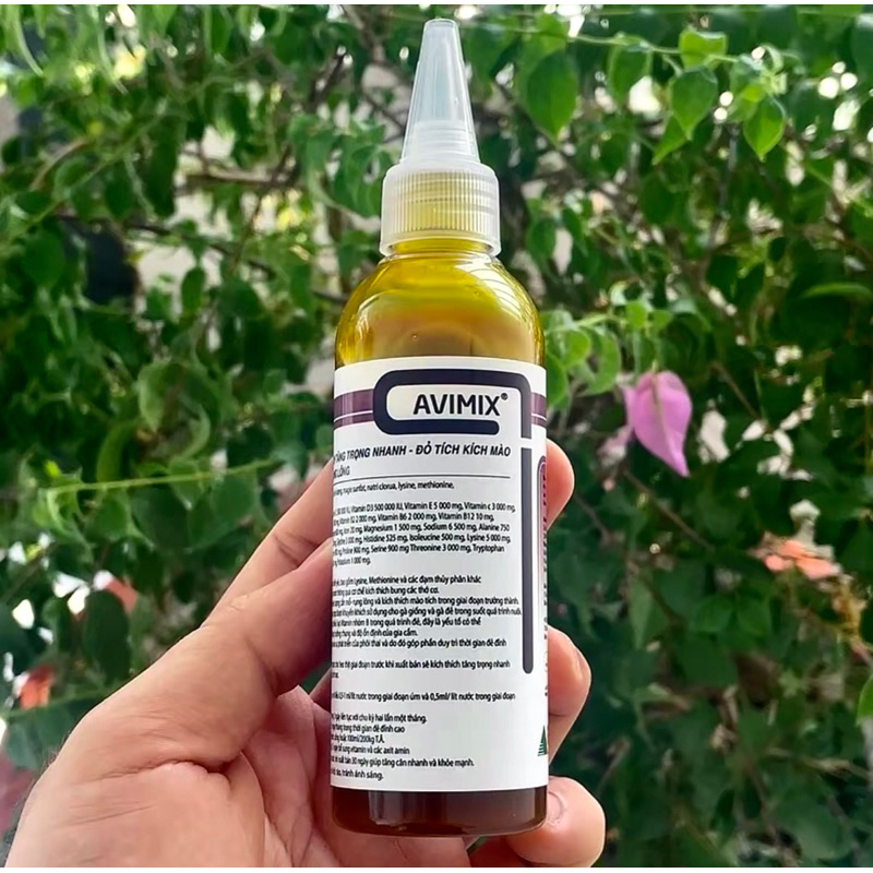 AVIMIX - Cung cấp dinh dưỡng cho gà tăng cân, đỏ khỏe,...(Chai 100ml)