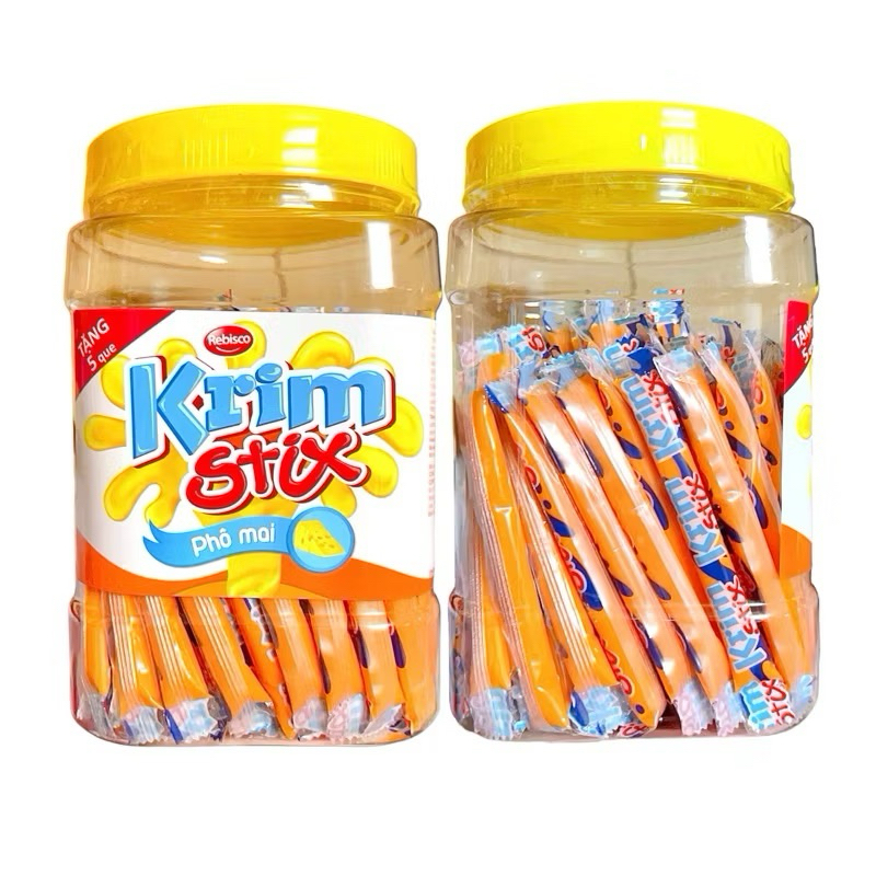   Hũ 100 que  Kẹo sữa mềm mix vị Krim Stix siêu hot hit vị phô mai Socola Mix nhiều vị hot hot 