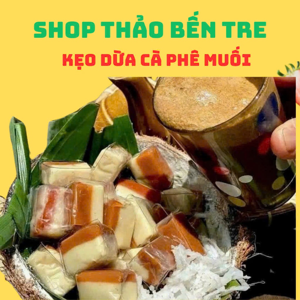 Kẹo dừa sáp cà phê muối Bến Tre