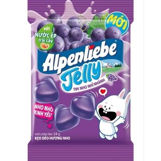  Combo 10 gói Kẹo dẻo Chupa Chups hương trái cây và Kẹo dẻo Alpenliebe Jelly đủ vị 24g 