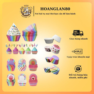 Set 100 Khuôn Giấy Cupcake / Muffin (Mềm)