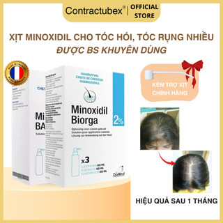  Xịt mọc tóc minoxidil bailleul 2% và 5% Pháp chính hãng 60ml kích thích mọc tóc giảm rụng tóc 