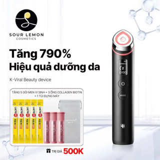 [ Hàng cty BH 1 năm ] Máy Đẩy Tinh Chất, Chăm Sóc Da Medicube AGE-R Booster Pro ( máy đen)