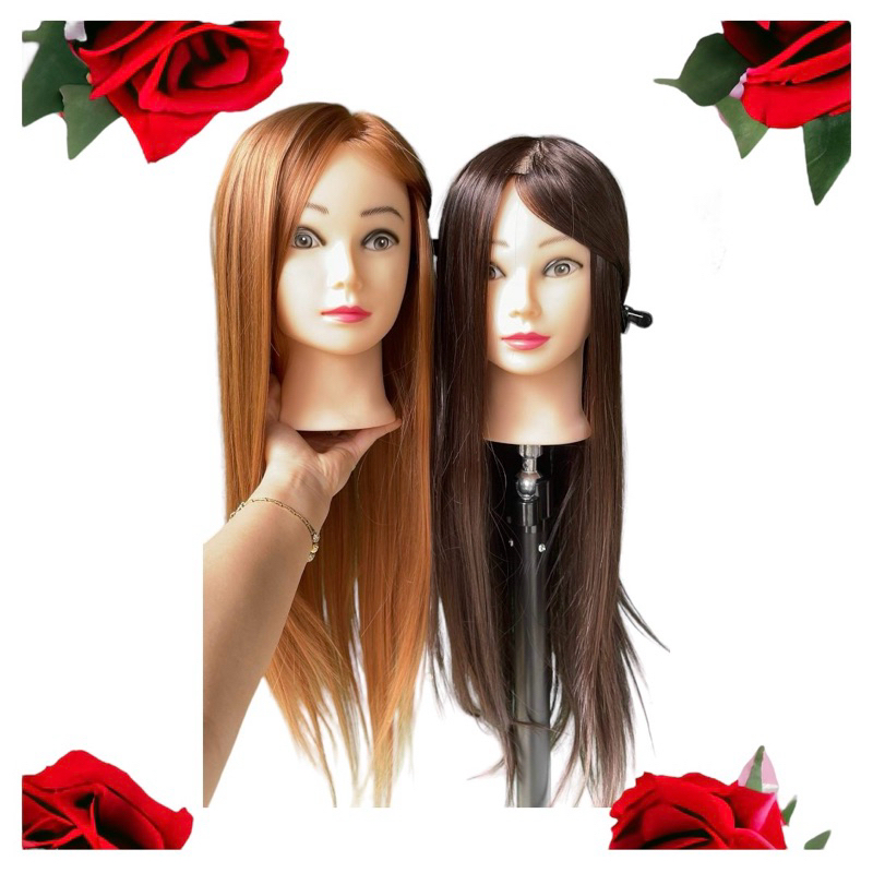 đầu ken tóc giả học cắt, Đầu manocanh 70cm cho học viên, đầu bới tóc cô dâu, tạo kiểu