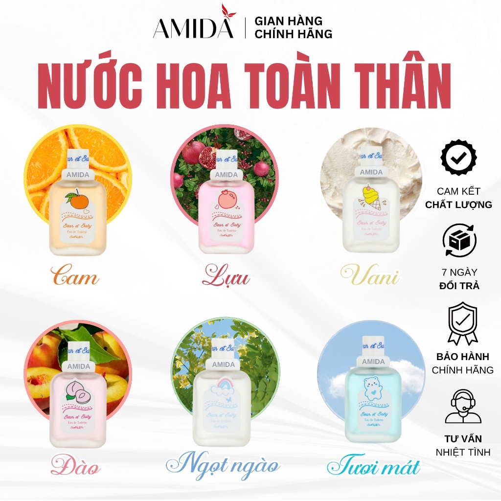 Nước Hoa Amida Hương Trái Cây