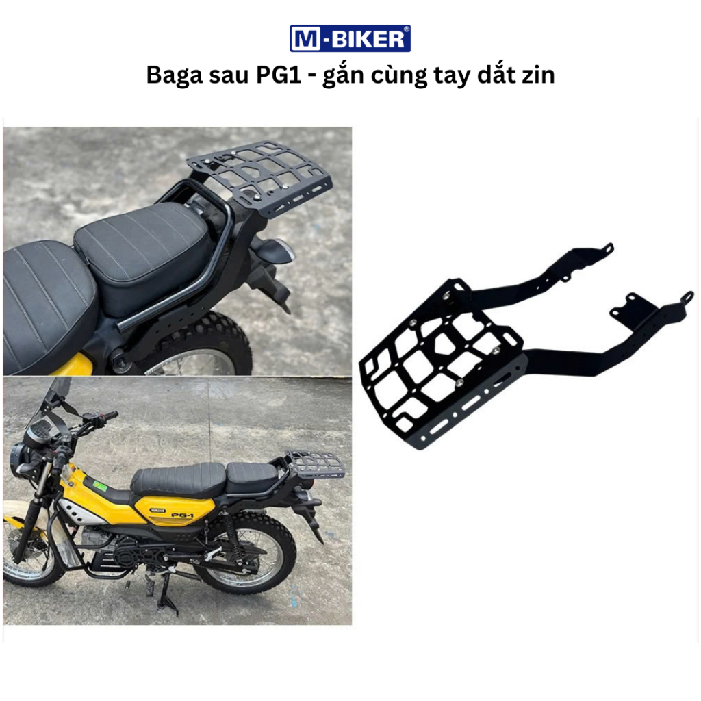 Baga PG1, Baga sau PG1, Baga PG1 gắn cùng tay dắt zin PG1, Baga tấm cắt CNC PG1 chính hãng MBIKER