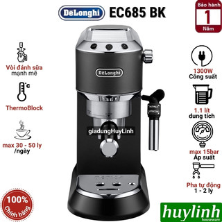 Máy pha cà phê Delonghi EC685 BK (Màu đen) - Chính hãng