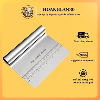 Dao cắt bột inox/ dao cắt bánh inox có vạch chia