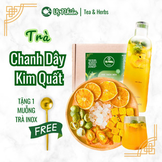 [Hộp 36 Gói] Trà Detox Chanh Dây Kim Quất Triệu Lộ Tư Vị Nhiên thanh nhiệt, mát gan, giải nhiệt