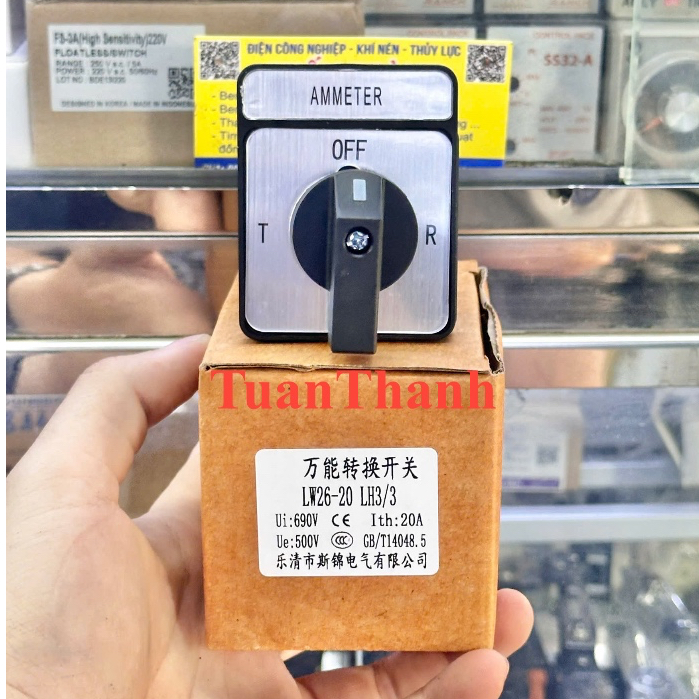 Công Tắc Chuyển Mạch LW26-20 LH3/3 3 Vị Trí Dòng Điện