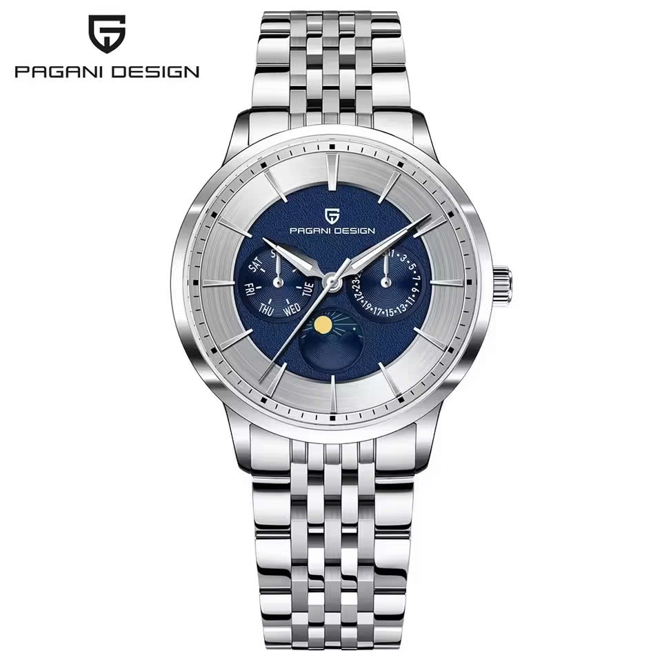 Đồng Hồ Nam PAGANI DESIGN PD-1795 | Kính Sapphire | Moonphase | Lịch Đầy Đủ | Chống Nước 10ATM