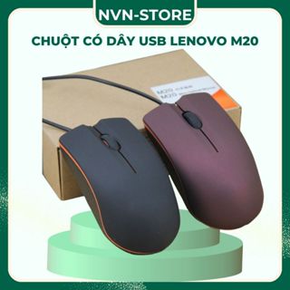 Chuột máy tính Lenovo Model M20, dây cắm USB, bề mặt chống bám mồ hôi