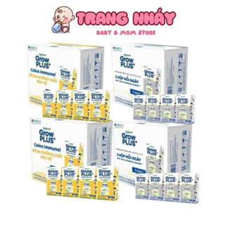 Thùng 48 hộp Sữa Bột Pha Sẵn Nutifood Sweden GrowPLUS+ Bạc và Sữa Non Immunel hộp 110ml/180ml