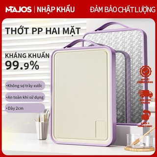  Thớt Kháng Khuẩn 2 Mặt Inox 304 Nhựa PP Chống Ẩm Mốc Thớt nhật kháng khuẩn đa năng chống ẩm mốc khe chống tràn 
