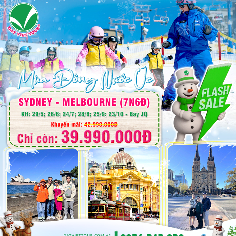 TOUR ÚC | SYDNEY | MELBOURNE 7N6Đ