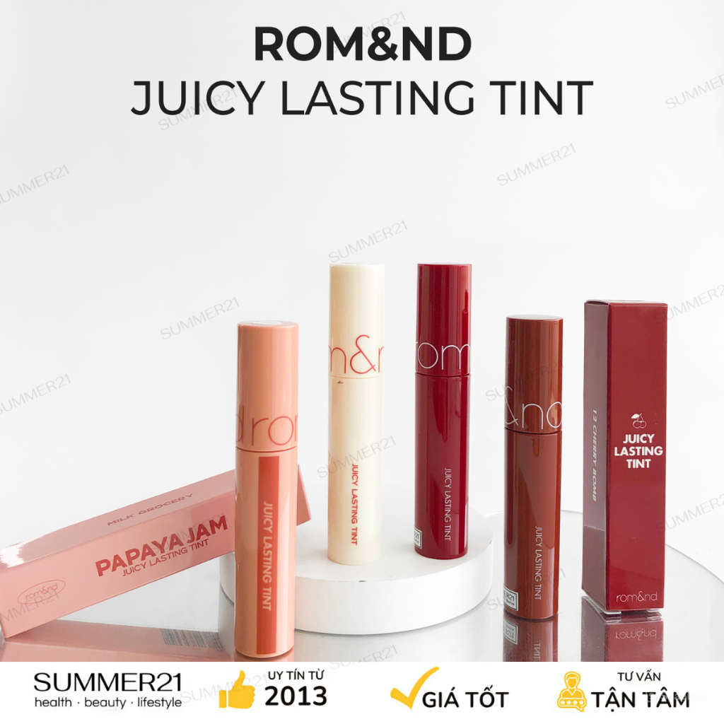 (ROMAND BẢNG MÀU MỚI) Son tint ROM&ND JUICY LASTING TINT
