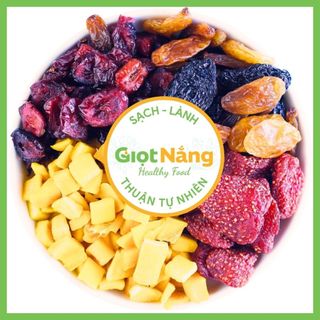  Trái Cây Sấy Dẻo Xoài Nho Khô Mix Sạch Lành từ Nông Sản Giọt Nắng 