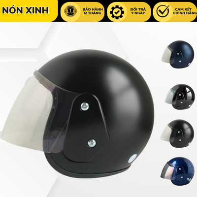 Mũ bảo hiểm trùm đầu Bktec Bk19 màu đỏ đô - Vòng đầu 56-58cm - Kính dài trong suốt - Bảo hành 12 tháng