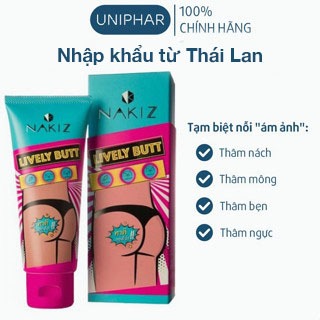 「Nhà máy bán hàng trực tiếp」Kem thâm mụn, thâm mông, thâm nách, bẹn Nakiz Lively Butt - Mờ thâm đầu gối, cùi chỏ