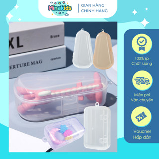 Hộp Đựng Đồ Gặm Nướu Hình Tam Giác Hình Chữ Nhật Bằng Nhựa PP Trong Suốt Cho Bé HD01
